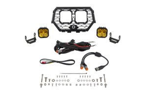 Polaris RZR XP Grille Kit - Diode Dynamics - Stage Series LED Grille Kit - Pro Yellow Combo - `14-`18